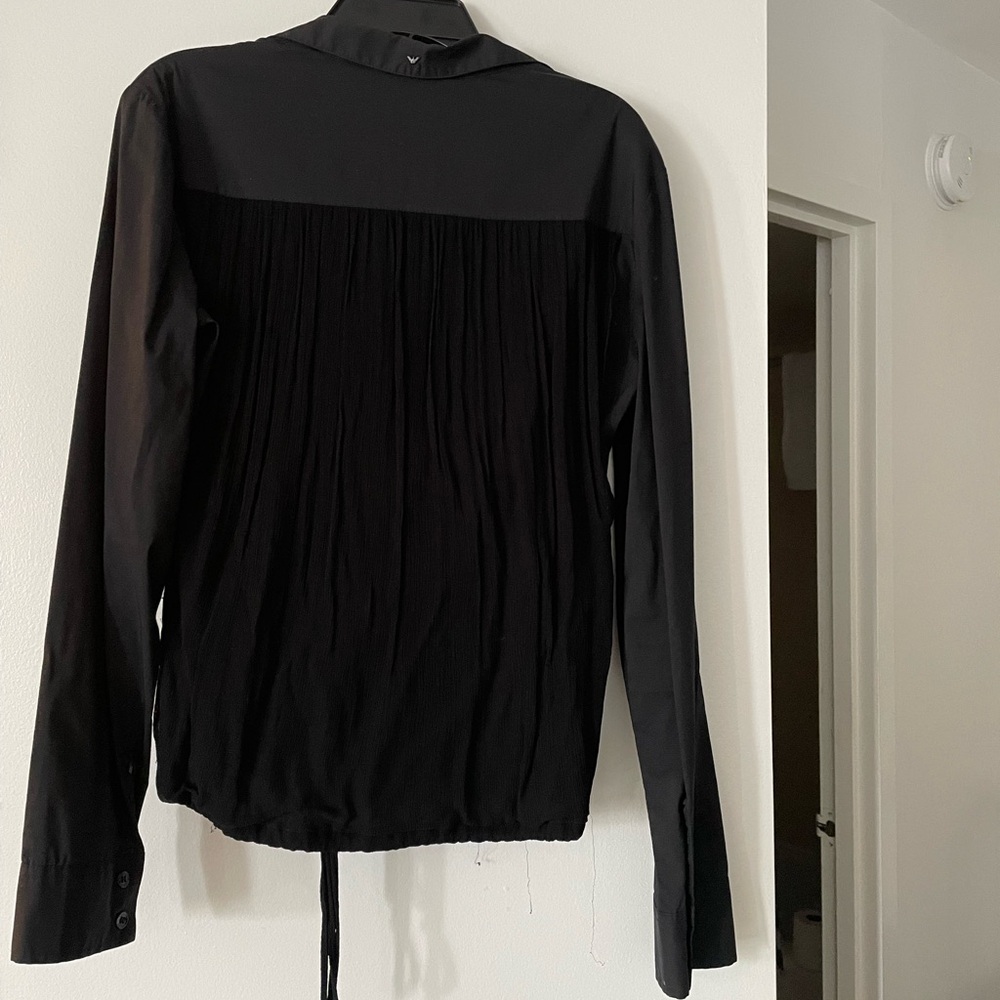 Armani Jeans women’s black blouse S - Picture 10 of 11
